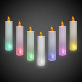 LED Flameless Multi-Color Glitter Candle